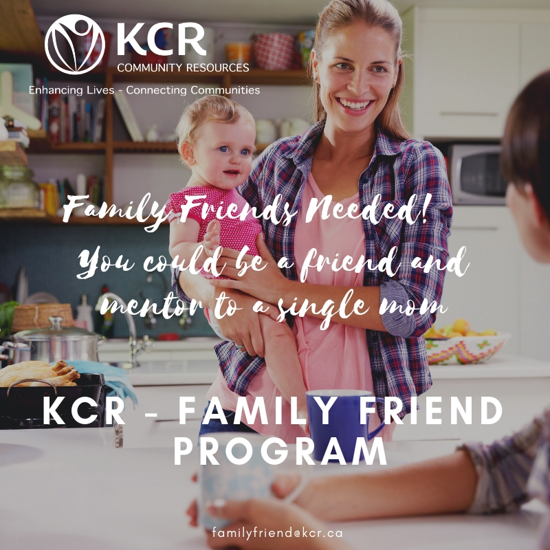 KCR Family Friend Program - Looking for Volunteers